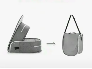 Cuna portátil de viaje, plegable y con mosquitera