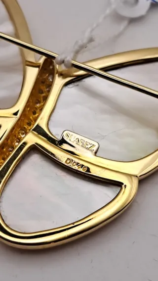 Broche Oro 18k Suarez Mariposa