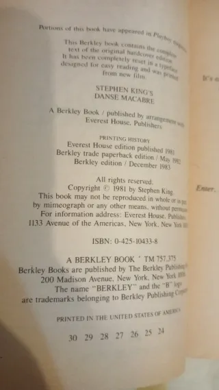 Danse Macabre. Stephen King. LEER DESCRIPCIÓN