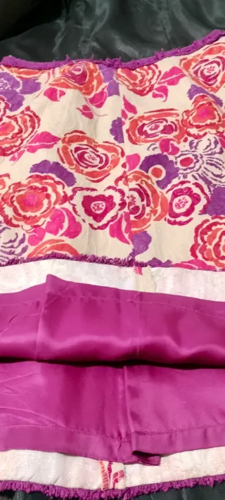 Falda Zara Vintage Estampada Flores