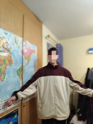 Cortavientos reversible beige y marrón LIMIT