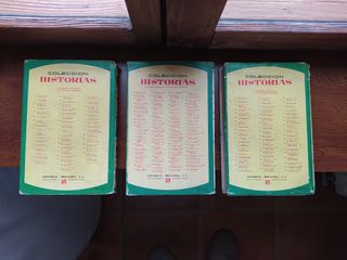 L-9  3 LIBROS COLECCION HISTORIAS