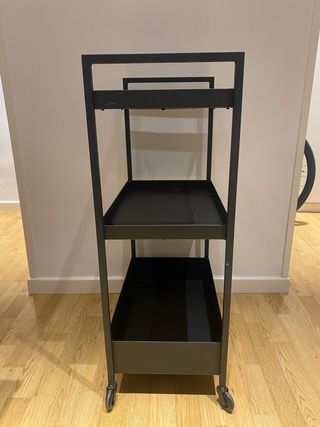 Carrito auxiliar IKEA negro