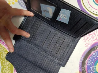 Monedero señora azul marino