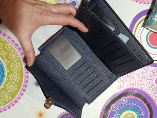 Monedero señora azul marino