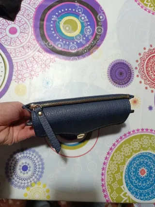 Monedero señora azul marino