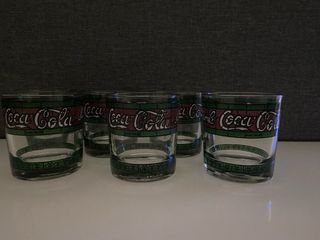 6 Vasos Coca Cola Tiffany Vintage