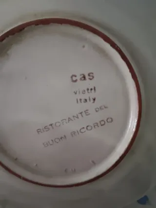 Piatto ceramica Vietri F.LLI Solimene