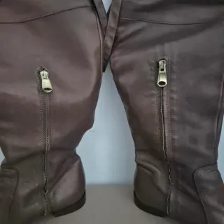 Botas altas piel cuero talla 41