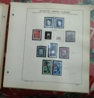 600 sellos+álbum Kabe+hojas Schaubek DDR