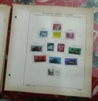 600 sellos+álbum Kabe+hojas Schaubek DDR