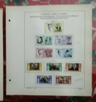 600 sellos+álbum Kabe+hojas Schaubek DDR