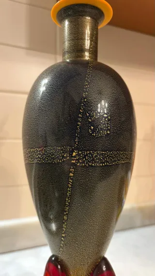 Vaso Carlo Moretti difetto incollato alla base