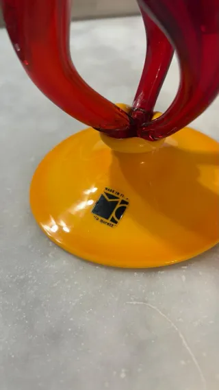 Vaso Carlo Moretti difetto incollato alla base