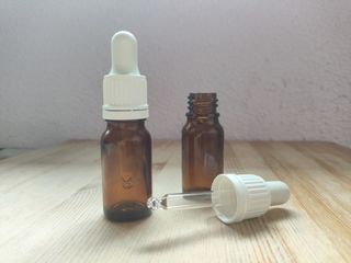 Pack 50 Frascos Cristal Ámbar 10ml Cuentagotas