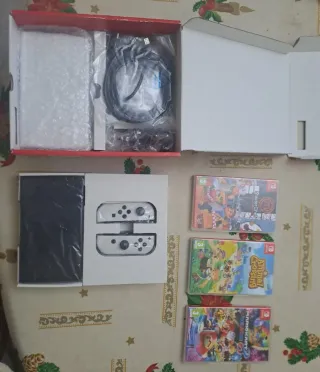 Nintendo Switch OLED Blanca + 3 Juegos