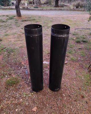 Chimenea encastrable con cristal nuevo