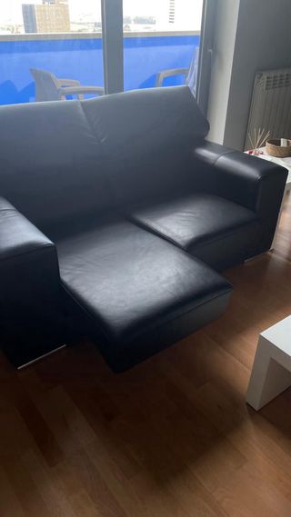 Sofá de Polipiel Negro