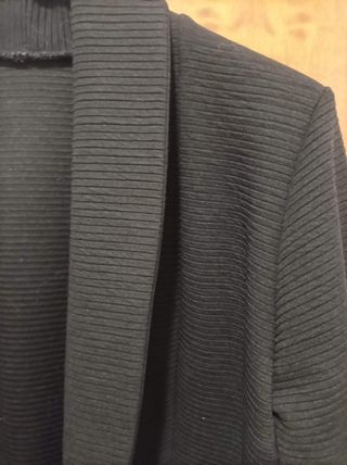 Giacca nera donna con tasche – manica 3/4 – taglia