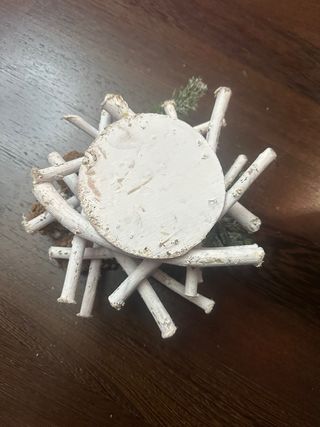 Portacandele Shabby Chic Legno e Vetro