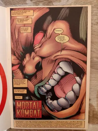 Mortal Kombat. Sangre y trueno. Núm 1. Primera Ed.