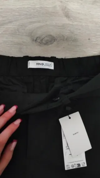 Pantalón de vestir Mango Negro Hombre