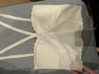 Top Zara Lencería Beige Talla M