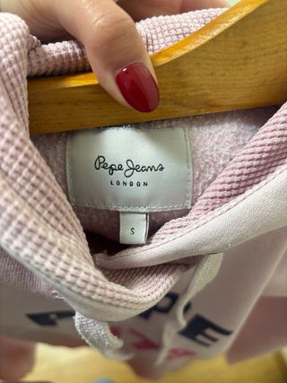 Sudadera Pepe Jeans Rosa Logo 1973