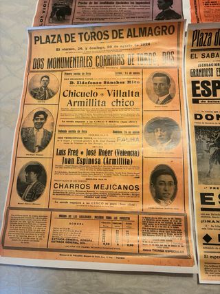 Reproducción carteles corridas de toros