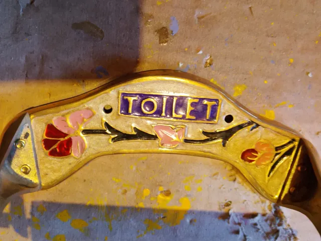 Portarrollos vintage decorado TOILET