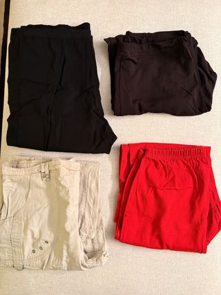 4 Pantalones Premamá Talla S Pack 3