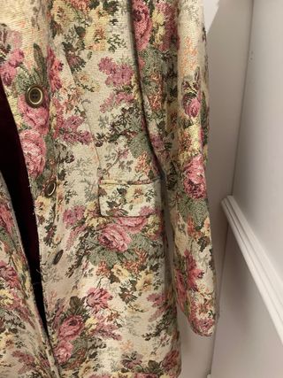 Abrigo Zara Vintage Estampado Floral
