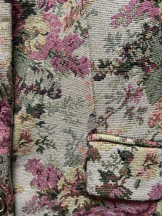 Abrigo Zara Vintage Estampado Floral