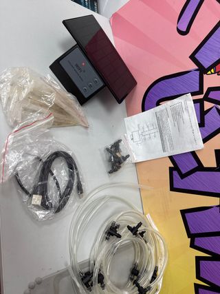 Sistema riego goteo WiFi solar