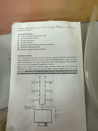 Sistema riego goteo WiFi solar