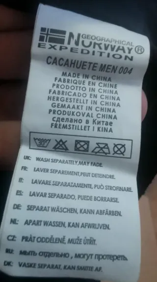 Chaqueta Geographical Norway Negra