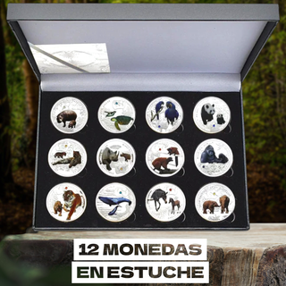 ZAMBIA 12 MONEDAS + ESTUCHE DE COLECCIÓN