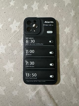 Funda iPhone 11 Pro con diseño de alarma