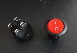 Interruptor Rojo 220V Retroiluminado