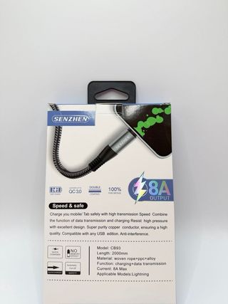 Cable Cargador iPhone 2M Trenzado