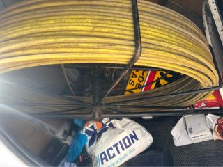 Herramientas profesionales y material de obra