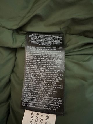 The North Face Anorak Plumas Verde y Negro