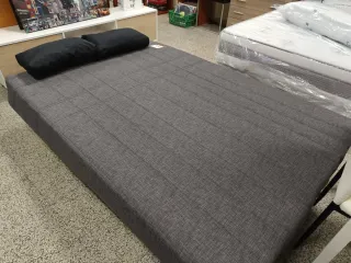 Sofá Cama Gris y Negro