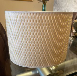 Pantalla lámpara pie beige