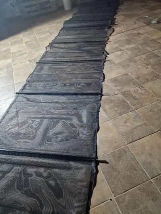 Barrera Piscina Aluminio y Tela 1.21 x 21.95