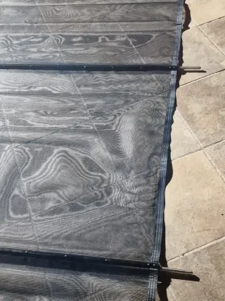 Barrera Piscina Aluminio y Tela 1.21 x 21.95