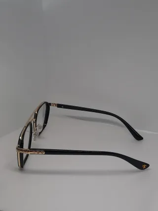 Gafas de vista montura negra y dorada