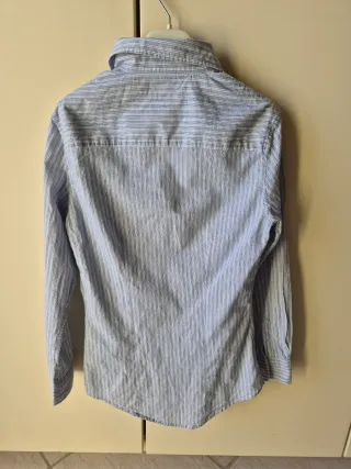 Camicia Roy Rogers a righe azzurre taglia L