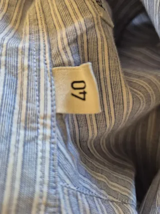 Camicia Roy Rogers a righe azzurre taglia L