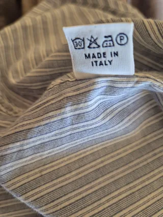 Camicia Roy Rogers a righe azzurre taglia L